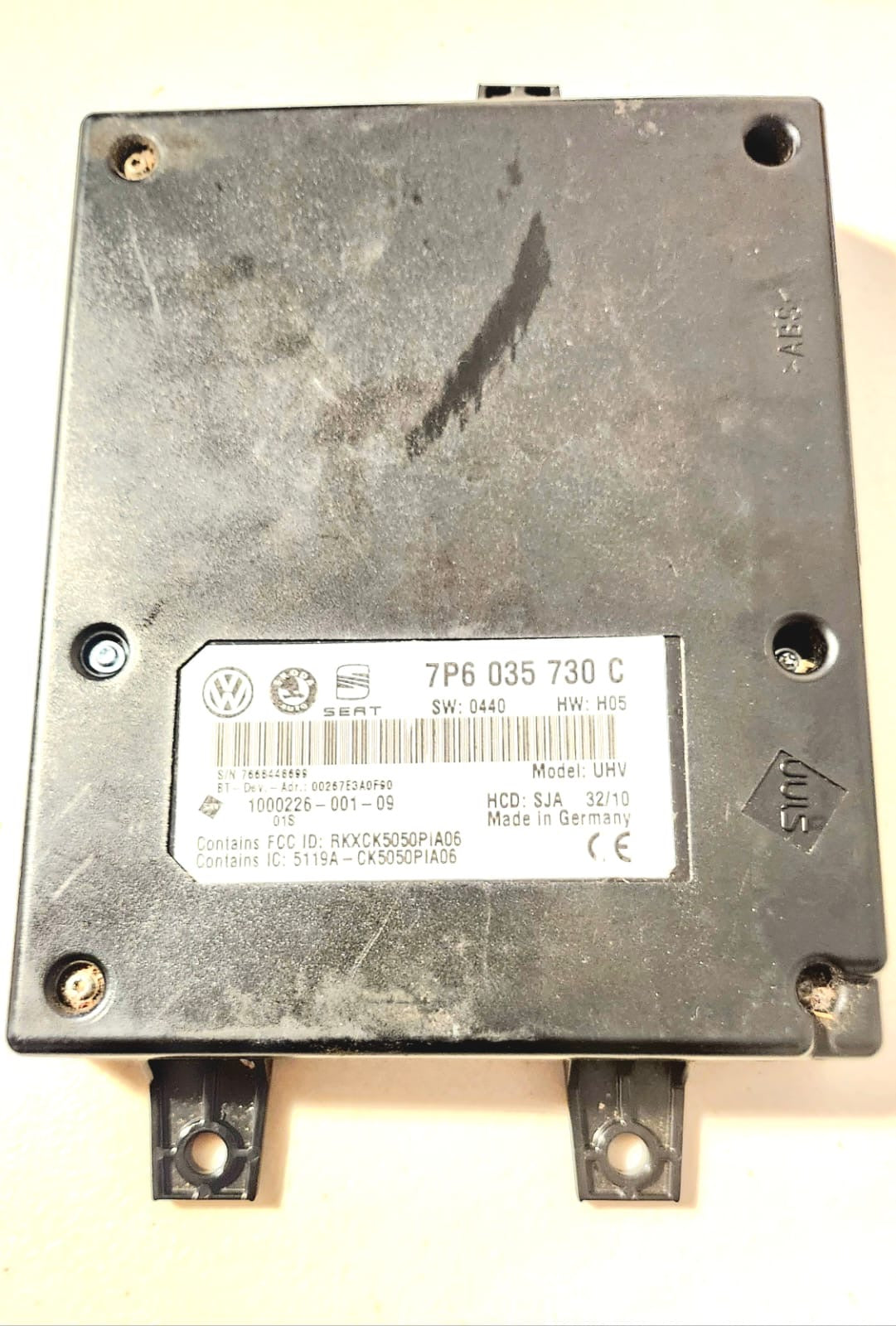 Modulo bluetooth Volkswagen Golf GtI 2011 OEM 7P6035730C