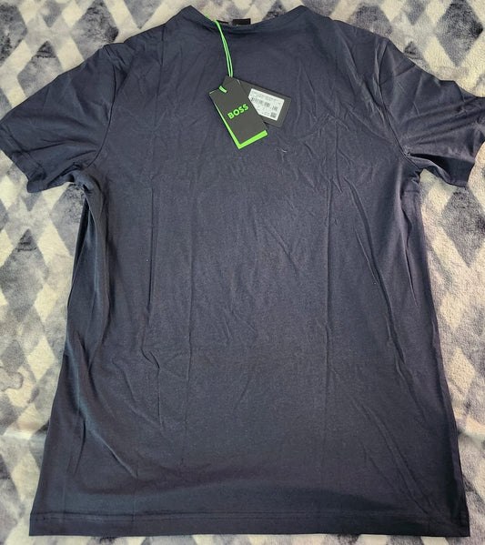 Playera BOSS Azul Marino Original - Premium Essential Tee (NWT)