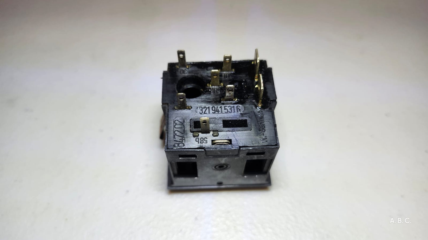 Botón luces Delanteras para Volkswagen caribe cabriolet 1985-1987 OEM 321941531G