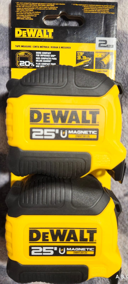 Dewalt Magnetic 25 pies (7.62mts) cinta metrica metro | Nuevo