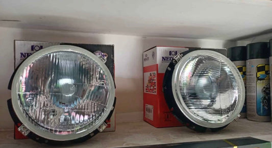 Par Faros Cristal Rayado H4 Vw Sedan Vocho 73-03 Vw Combi 74