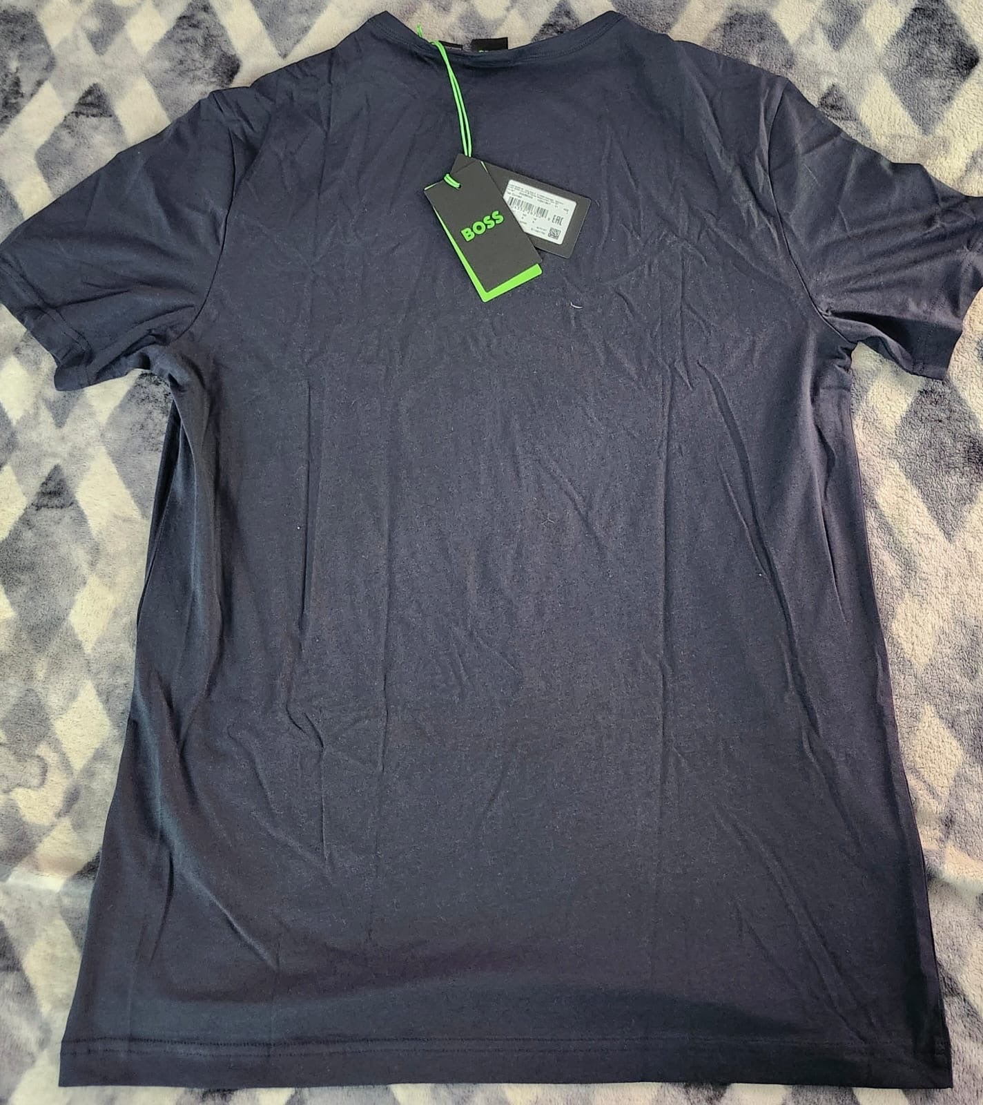 Playera BOSS Azul Marino Original - Premium Essential Tee (NWT)