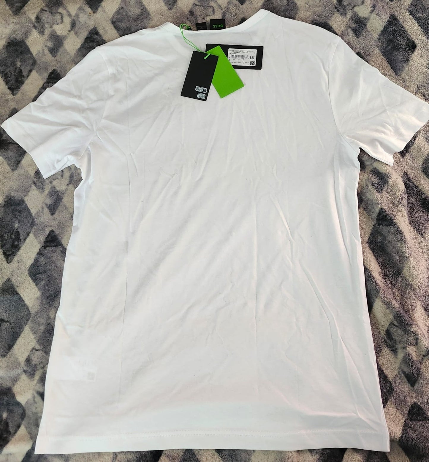 Playera BOSS Hugo Boss Blanca Premium - Authentic Logo Tee (NWT)