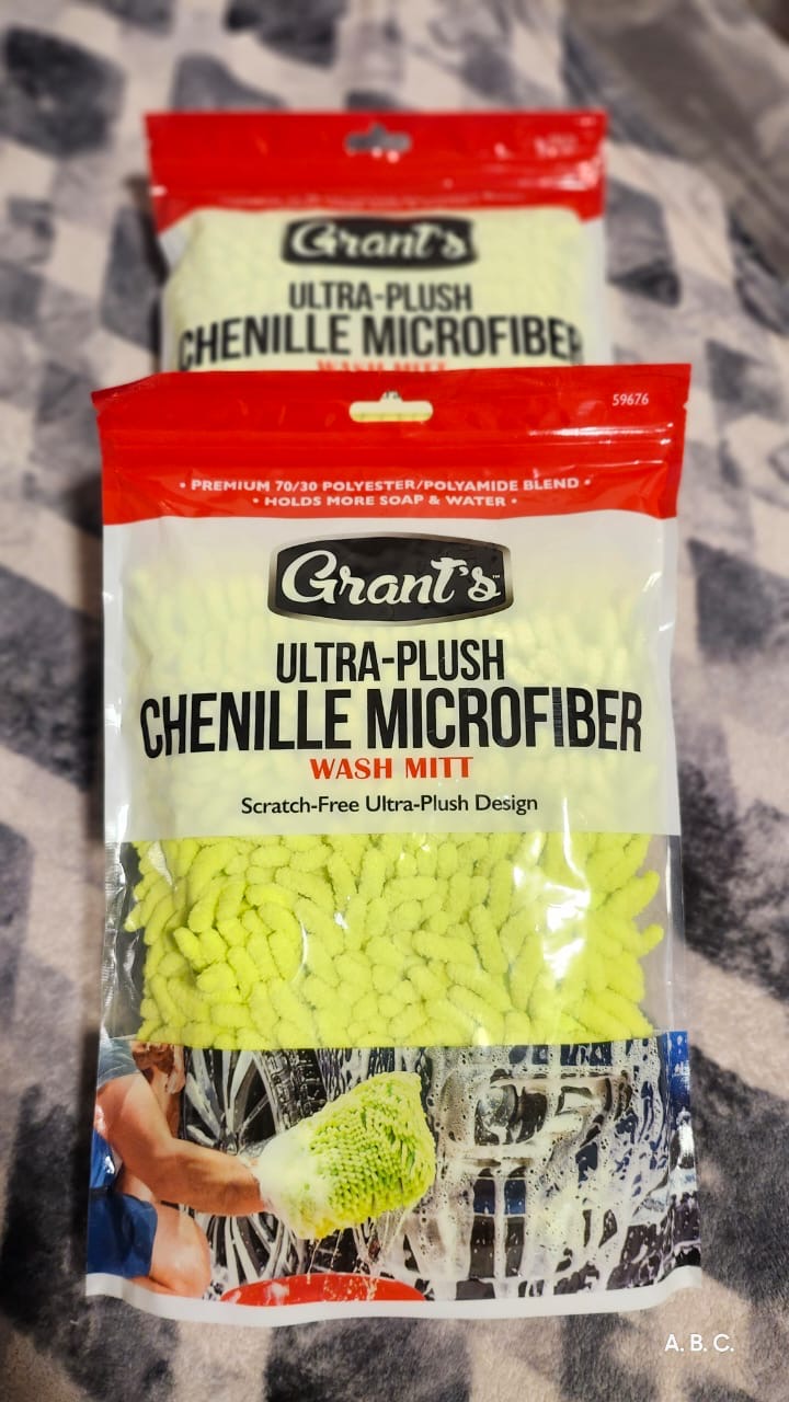 Guante de lavado de microfibra de chenilla ultra suave de GRANT'S