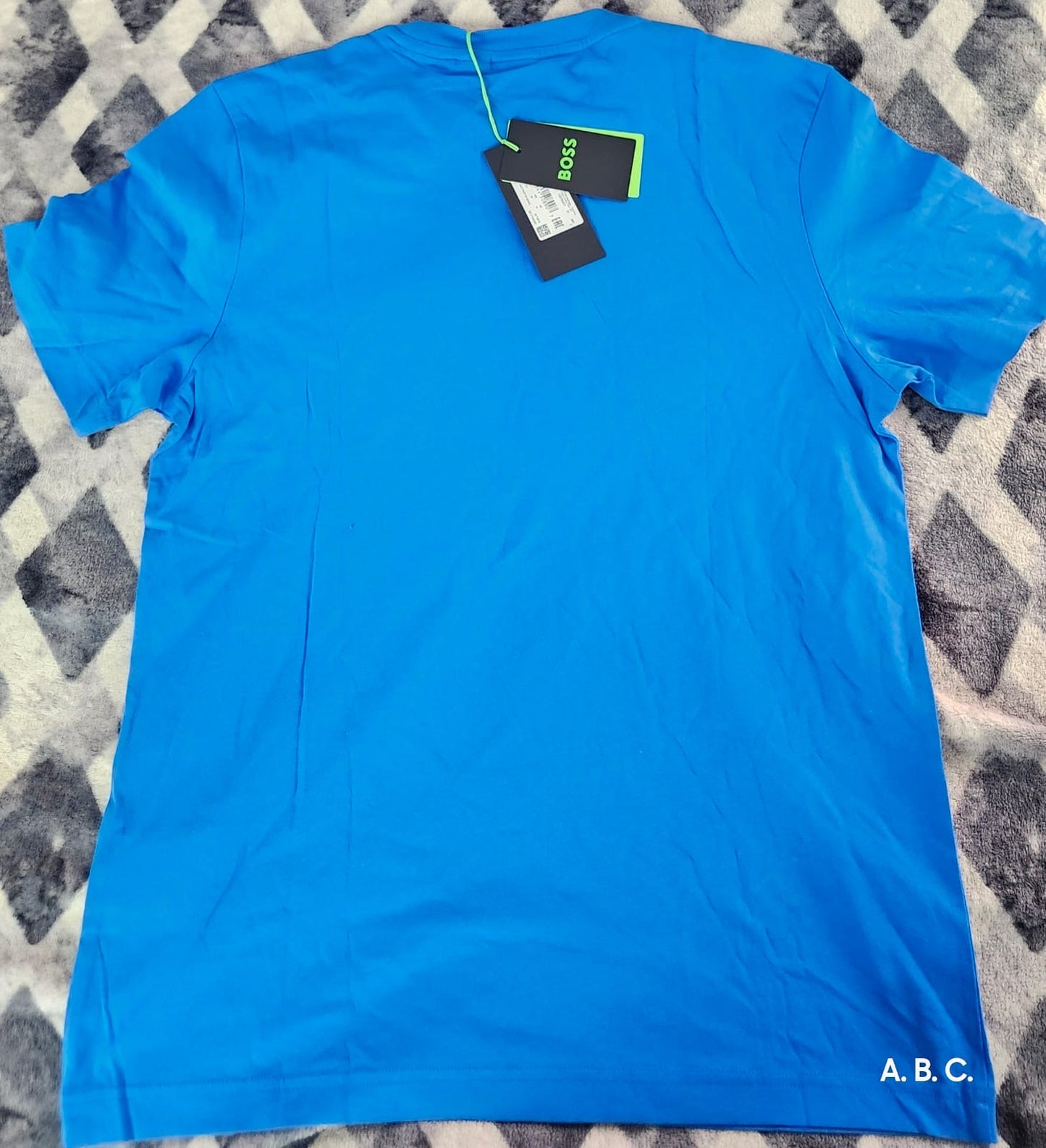 Playera BOSS Azul Eléctrico Original - Premium Logo Tee (NWT)