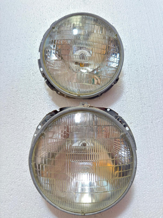 Faros delanteros silvania Volkswagen Cabriolet Caribe mk1 c/bases OEM