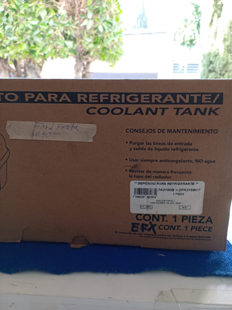 Depósito Anticongelante Ford Courier 2002 2008 c/tapón